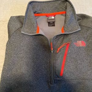 Men’s long sleeve, 3/4 zip, North Face, looks brand new.